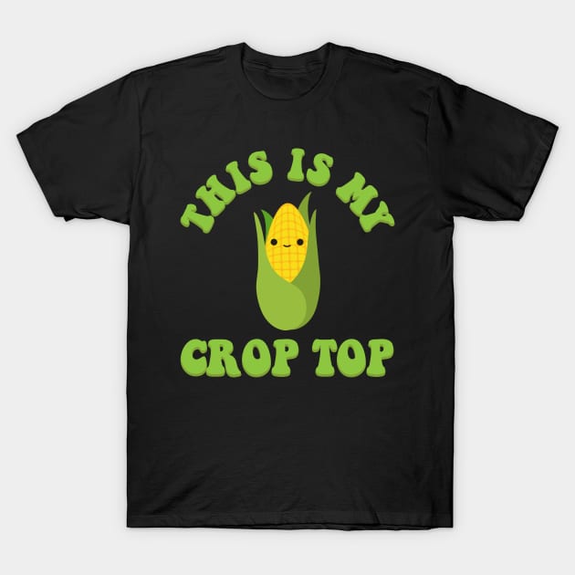 This Is My Crop Top Funny Farming Kawaii Groovy Retro T-Shirt by Daytone